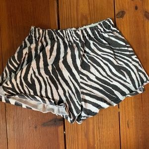 Zebra Print Soffe Short